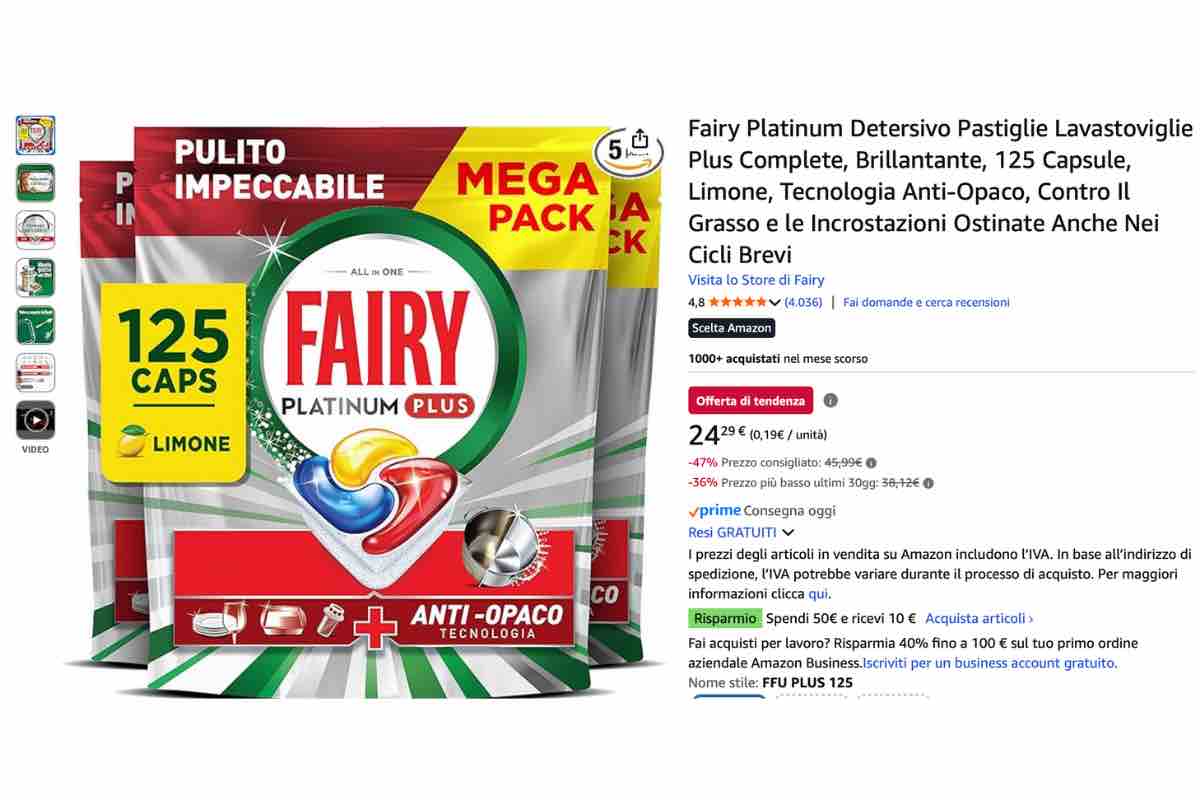 Fairy Platinum in offerta